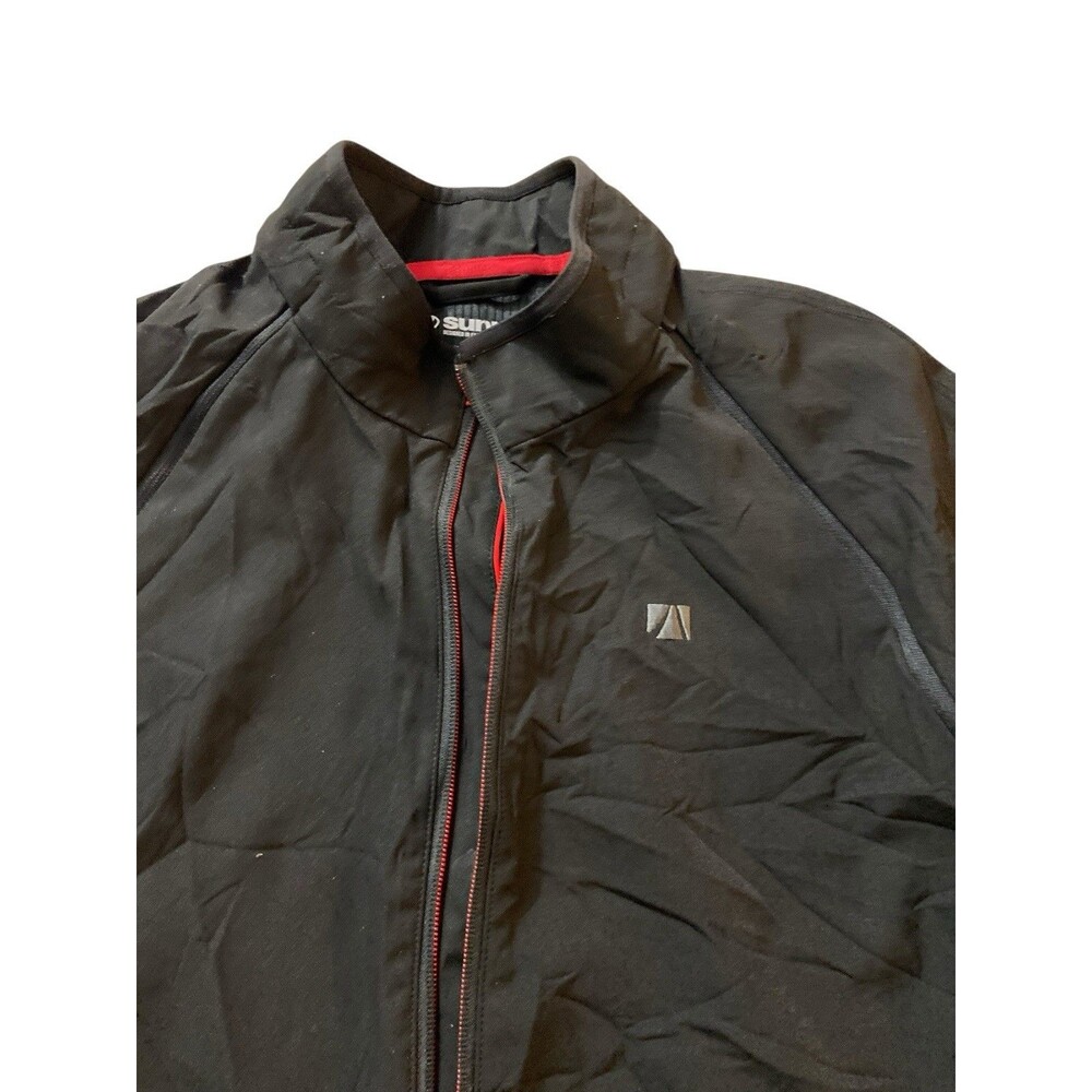 Sunice Men’s Black Softshell Jacket Size XL Polyester Spandex Zip Up Defect Read - Picture 3 of 10